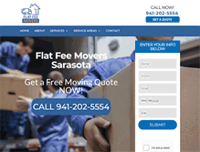 Tablet Screenshot of flatfeemovers.net